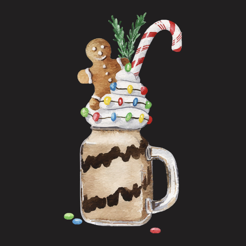 Gingerbread Man Candy Monstershake T  Shirt Christmas Gingerbread Choc T-Shirt by salesmanhuh | Artistshot