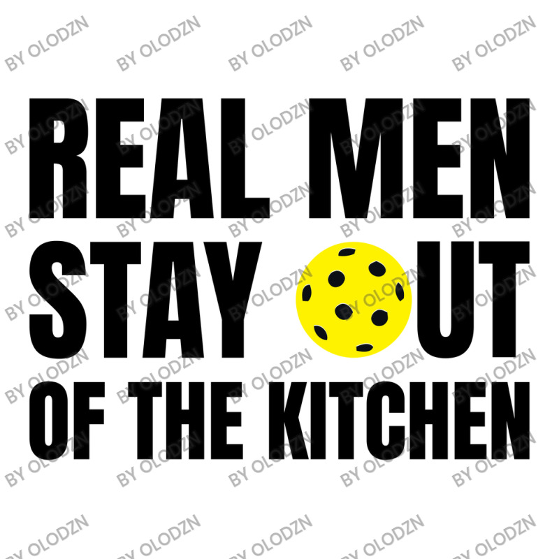 Real Men Stay Out Of The Kitchen - Funny Pickleball Men's T-shirt Pajama Set by Olodzn | Artistshot