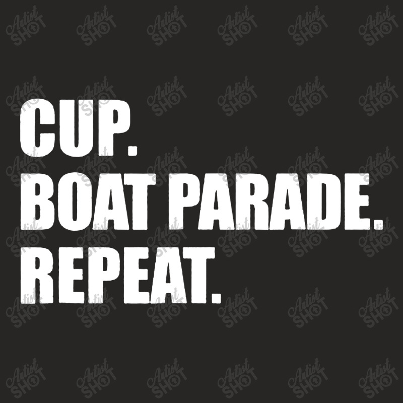 Cup Boat Parade Repeat Ladies Fitted T-Shirt by ShopYes | Artistshot