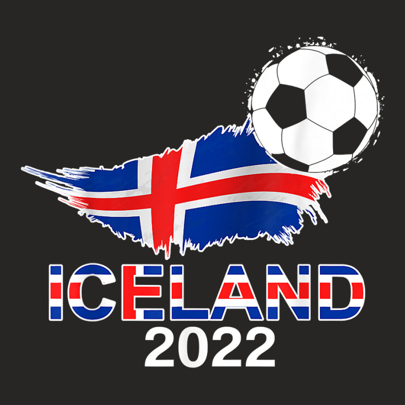 Iceland Flag Jersey Supporter Icelandic Soccer Team Iceland T Shirt Ladies Fitted T-Shirt by johnjosephmenk | Artistshot