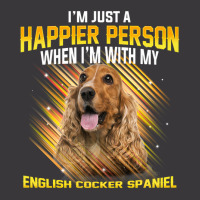 Dog English Cocker Spaniel Im Just A Happier Person Puppy Paw Ladies Curvy T-shirt | Artistshot