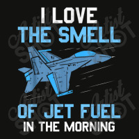 I Love The Smell Of Jet Fuel In The Morning Pilot Aviation Scorecard Crop Tee | Artistshot