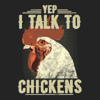 Chicken Chick Yep Im Talk Chickens Funny Chicken Animal Distressed Sty 3/4 Sleeve Shirt | Artistshot