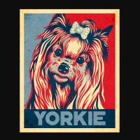 Dog Funny Yorkshire Terrier Lover Propaganda Poster Style Dog Paw Paw Crop Top | Artistshot