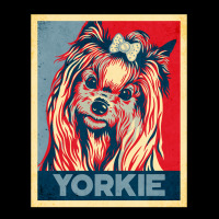 Dog Funny Yorkshire Terrier Lover Propaganda Poster Style Dog Paw Paw Cropped Hoodie | Artistshot