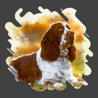 Dog English Cocker Spaniel Dog Digital Art Puppy Animal Paw Vintage T-shirt | Artistshot