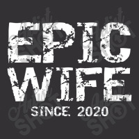 Bride Wedding Gift From Groom Husband Epic Wife Since 2020 Vintage Hoodie | Artistshot