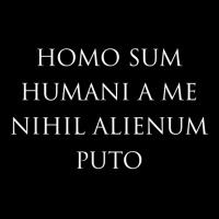 Latin Phrase Homo Sum Humani A Me Nihil Alienum Puto Shirt Lightweight Hoodie | Artistshot