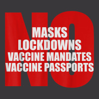 No Masks Lockdowns Vaccine Mandates Or Passports T Shirt Ladies Curvy T-shirt | Artistshot