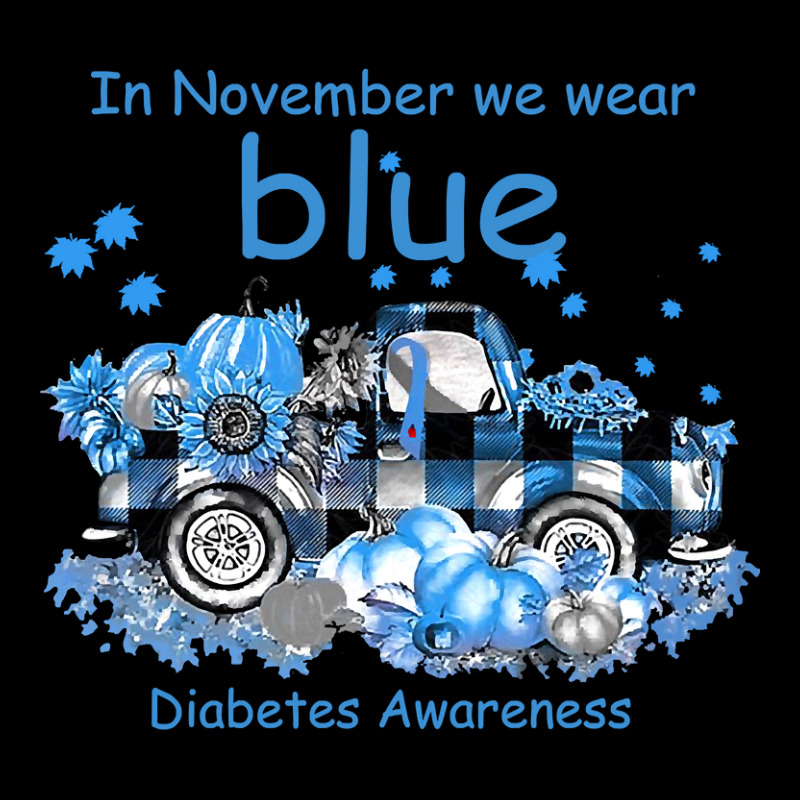 Diabetes In November We Wear Blue Diabetes Awareness 496 Awareness Cropped Hoodie by stress | Artistshot