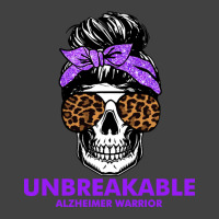 Alzheimers Unbreakable Alzheimer Warrior Skull Halloweenfor Woman 22 A Vintage T-shirt | Artistshot