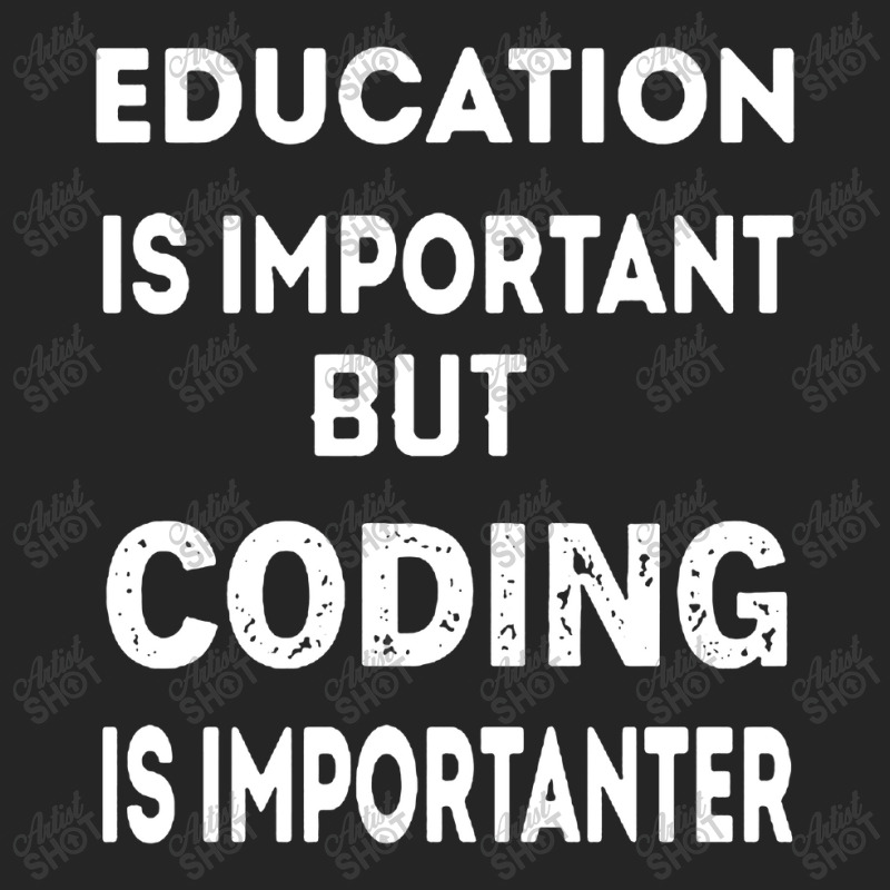 Education Is Important But Coding Is Importanter Unisex Hoodie by LemonTees | Artistshot