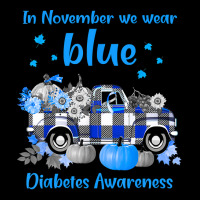 Diabetes Diabetic Diabetes Awareness In November We Wear Blue Truck Tt Women's V-neck T-shirt | Artistshot