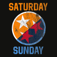 Tennessee Weekend Fan Of The Vols Football Orange White Flag T Shirt Scorecard Crop Tee | Artistshot