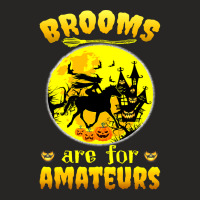 Horse Halloween Witch Riding Horse Witch Brooms Are For Amateurs Horse Ladies Fitted T-shirt | Artistshot