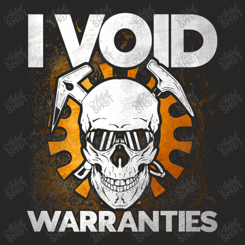 Mechanic I Void Warranties Mechanic 498 Ladies Fitted T-Shirt by criticizematter | Artistshot