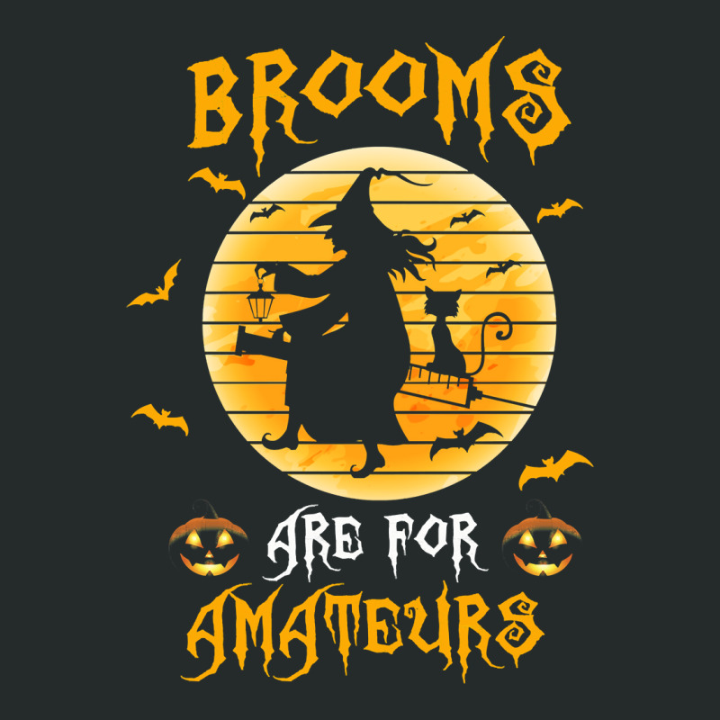 Nurse Nurse Halloween Brooms Are For Amateurs 17 Nursing Women's Triblend Scoop T-shirt by coolquirrell | Artistshot