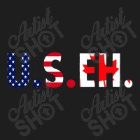 Useh American Flag Canadian Flag Classic T-shirt | Artistshot