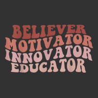 Believer Motivator Innovator Educator Retro Teacher Gifts T Shirt Baby Bodysuit | Artistshot