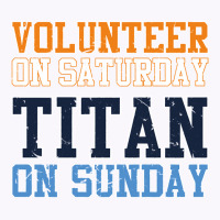 Volunteer On Saturday Titan On Sunday   Vintage Football Long Sleeve T Tank Top | Artistshot