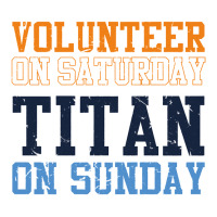 Volunteer On Saturday Titan On Sunday   Vintage Football Long Sleeve T Men's T-shirt Pajama Set | Artistshot