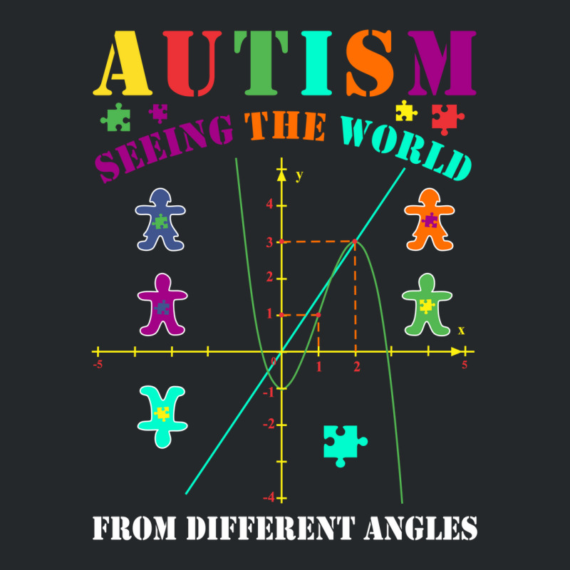 Autism Awareness - Autism Seeing World From Different Angles Crewneck Sweatshirt by LisaSnyder | Artistshot