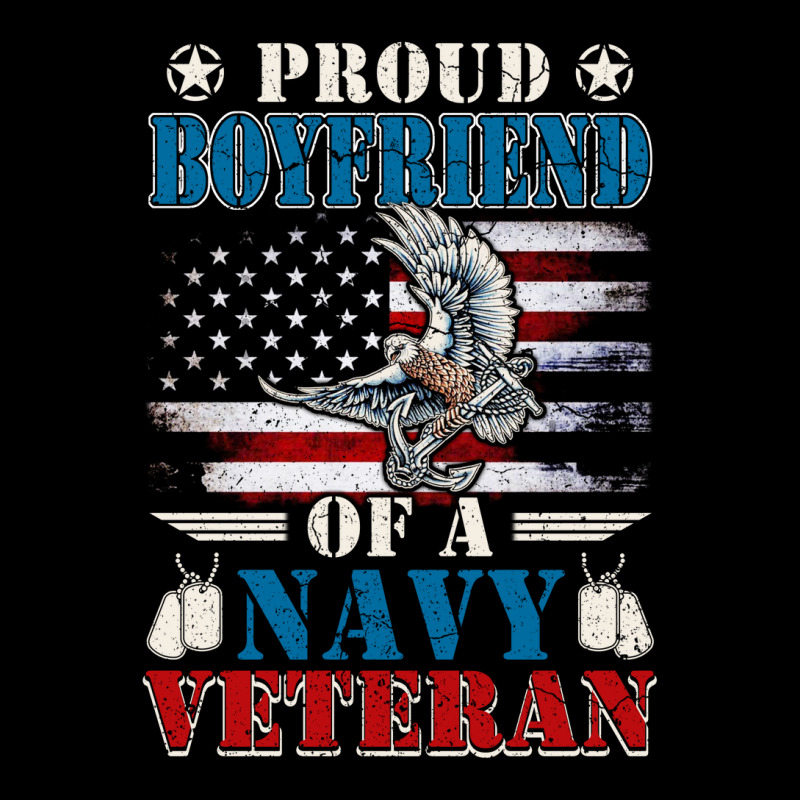 Proud Boyfriend Of A Navy Veteran Zipper Hoodie | Artistshot