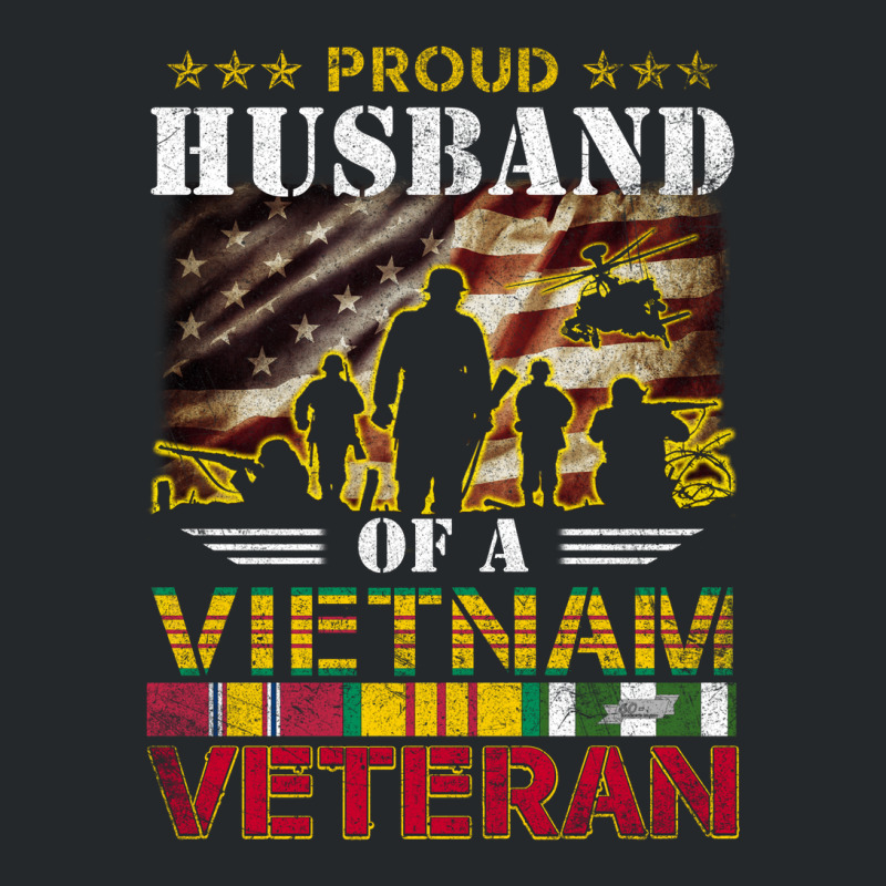 Vietnam Veteran Shirts Proud Husband-in-law Tees Men Boys Gifts Crewneck Sweatshirt | Artistshot