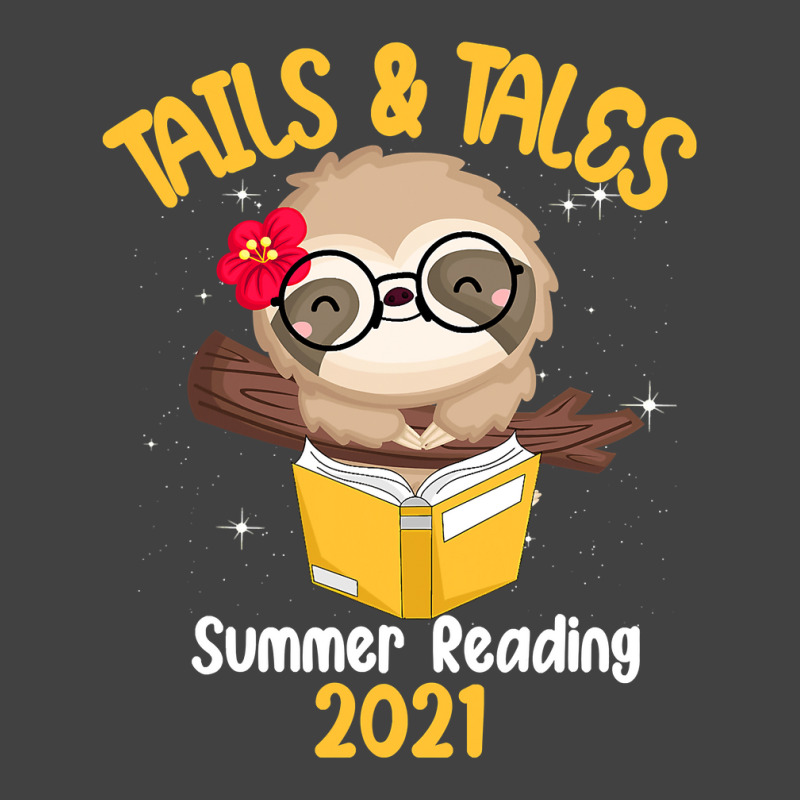 Tails And Tales Summer Reading 2021 Sloth Book Lovers T Shirt Vintage T-shirt | Artistshot