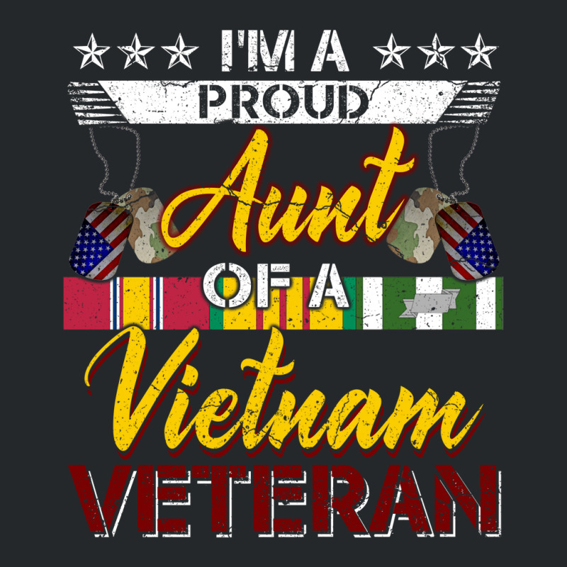 Vietnam Veteran Shirts Proud Aunt Tees Men Boys Gifts Crewneck Sweatshirt | Artistshot