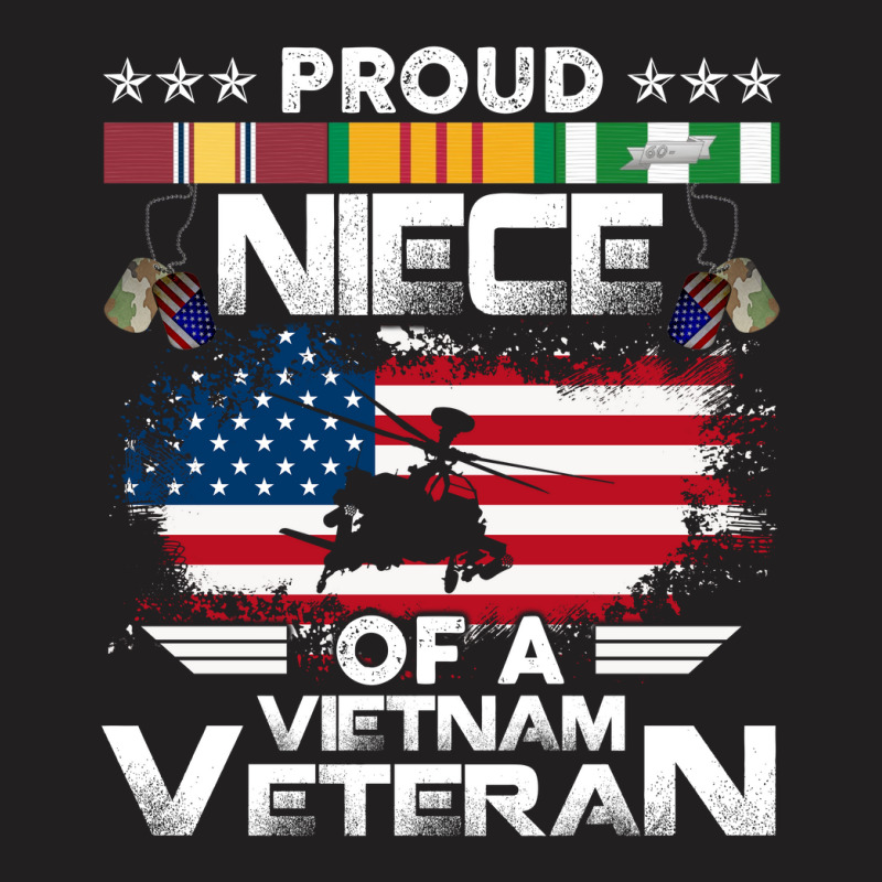 Vietnam Veteran Shirts Proud Niece Tees Men Boys Gifts T-shirt | Artistshot