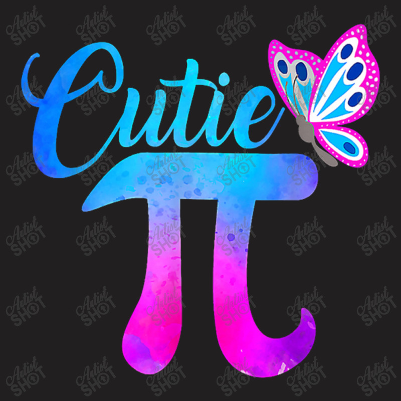 Cute & Funny Cutie Pi Math Pie Butterfly Adorable Math Pun T-shirt | Artistshot