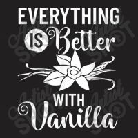 Vanilla Beans Extract Bourbon Ice Cream Paste Powder T-shirt | Artistshot