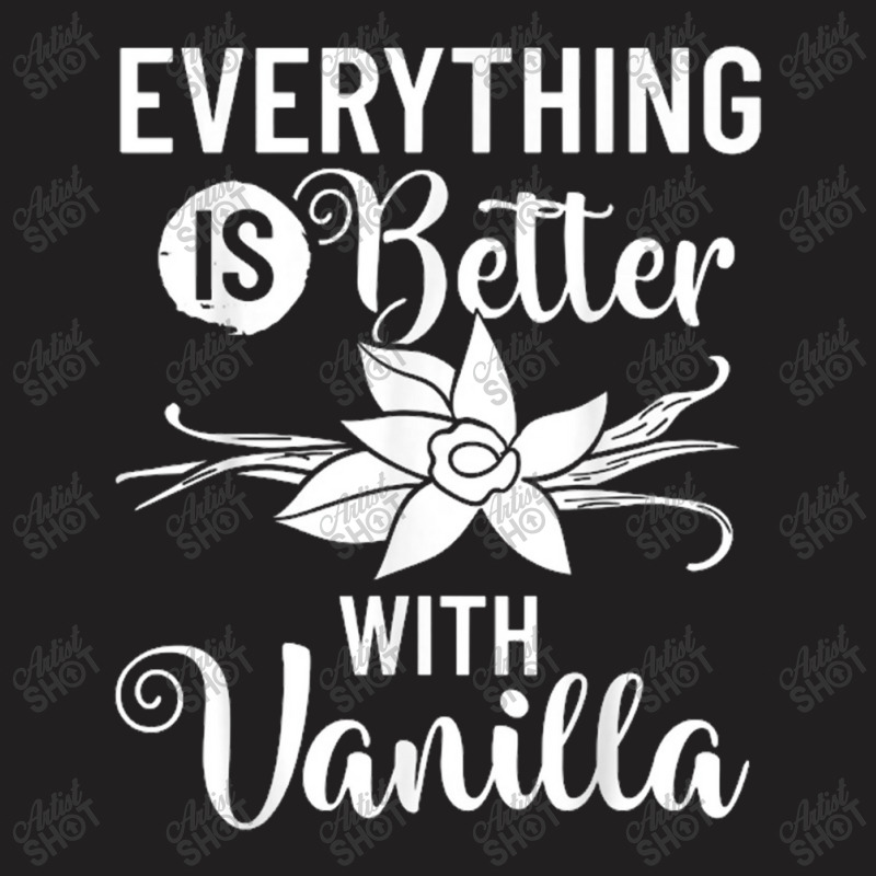 Vanilla Beans Extract Bourbon Ice Cream Paste Powder T-Shirt by BealArt | Artistshot