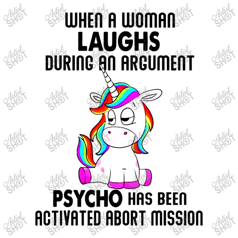 Funny Unicorn When A Woman Laughs During An Argument V-Neck Tee by ShopYes | Artistshot