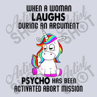 Funny Unicorn When A Woman Laughs During An Argument Fleece Short | Artistshot