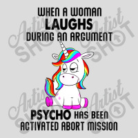 Funny Unicorn When A Woman Laughs During An Argument Men's Polo Shirt | Artistshot