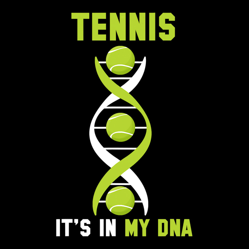 Tennis It's In My Dna Shirt Funny Fingerprint Game Player Landscape Canvas Print by HUUY | Artistshot