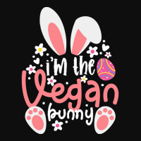 Vegan Design T  Shirt Bunny Ears I'm The Vegan Bunny Matching Easter V Crop Top | Artistshot