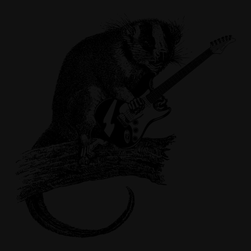 Opossum Playing The Electric Guitar - Possum Skinny Tumbler | Artistshot