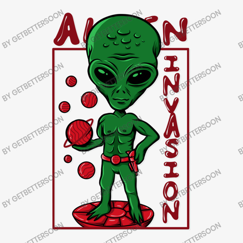 Alien Invasion Ladies Fitted T-Shirt by Getbettersoon | Artistshot