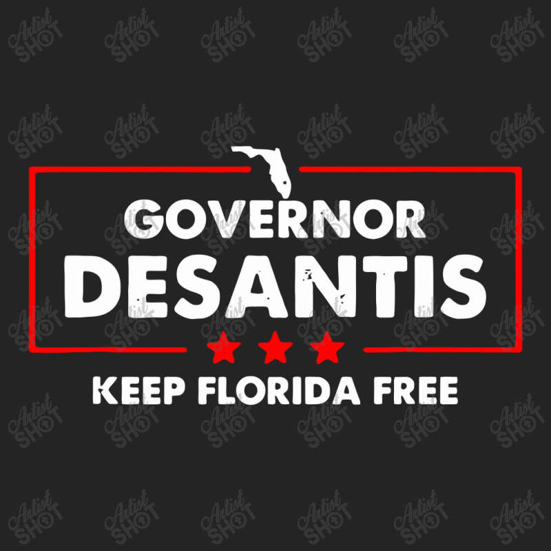 Desantis Governor Keep Florida Free 3/4 Sleeve Shirt by treeyaesu | Artistshot