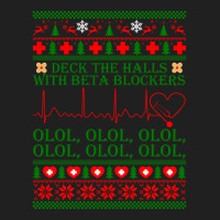 Deck The Halls Beta Blockers Nurse Christmas Ugly Sweater Ladies Polo Shirt | Artistshot