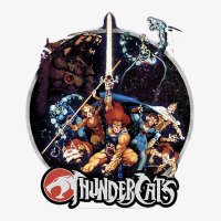 Thundercats Group Shot Vintage Circle T Shirt Ladies Fitted T-shirt | Artistshot