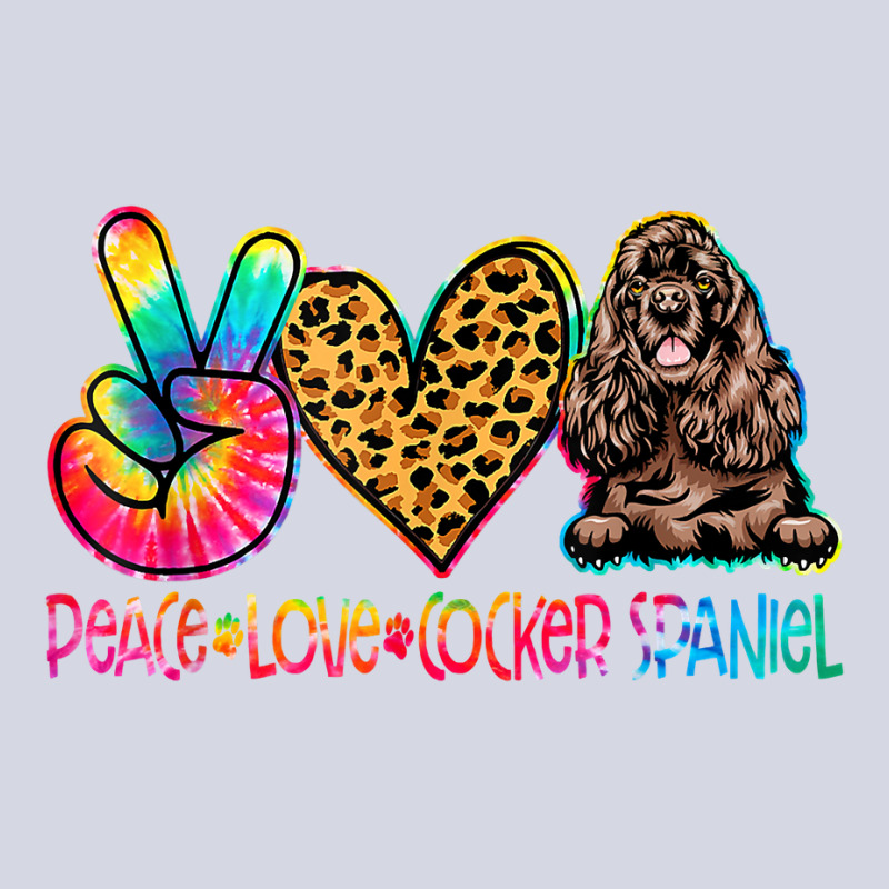 Peace Love Cocker Spaniel Tie Dye Dog Lover T Shirt Fleece Short by caroldian | Artistshot