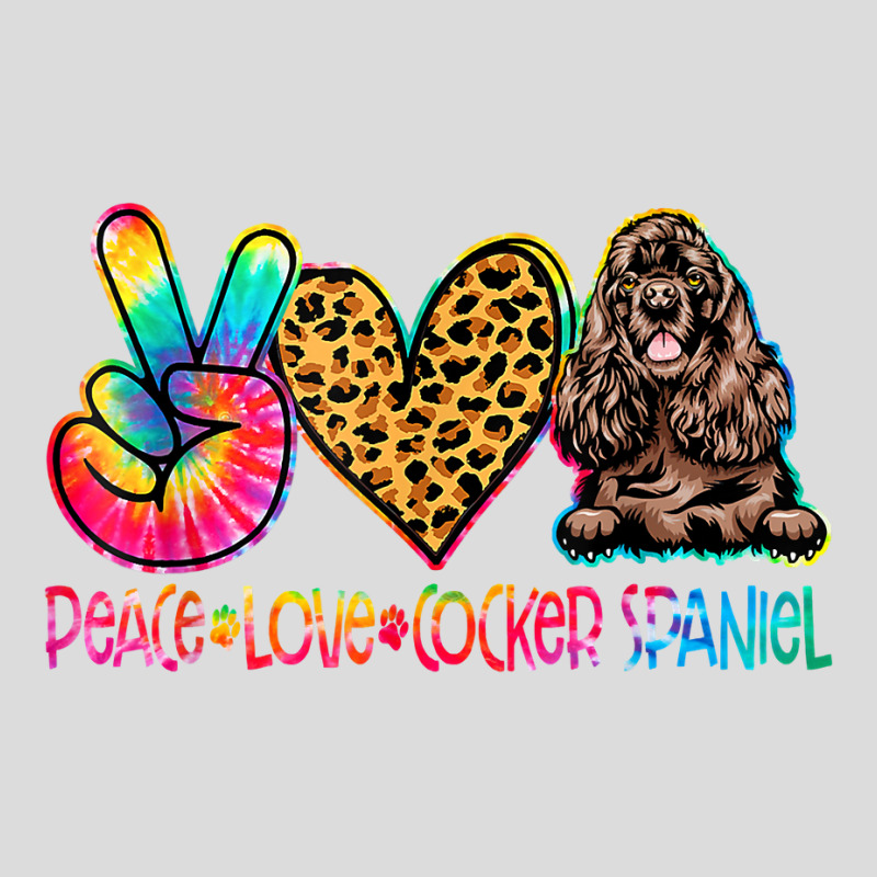 Peace Love Cocker Spaniel Tie Dye Dog Lover T Shirt Men's Polo Shirt by caroldian | Artistshot