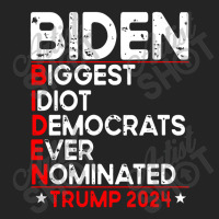 Anti Biden Biggest Idiot Democrats Ever Nominated Trump 2024 Pullover 3/4 Sleeve Shirt | Artistshot