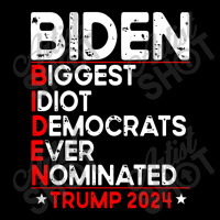 Anti Biden Biggest Idiot Democrats Ever Nominated Trump 2024 Pullover Men's 3/4 Sleeve Pajama Set | Artistshot