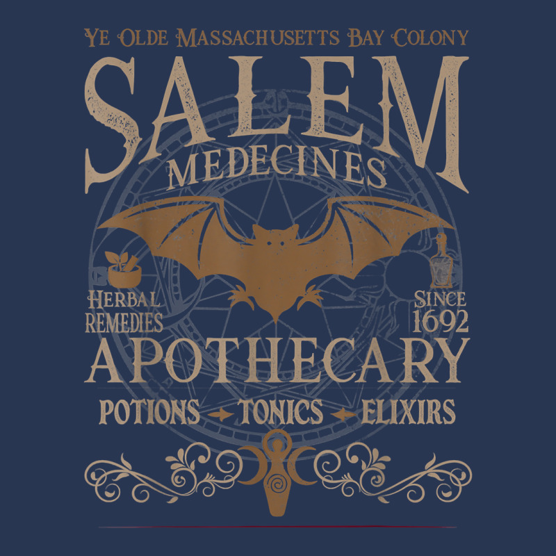 Salem Apothecary Herbalist Witch Wiccan Halloween  Beige T Shirt Ladies Denim Jacket by caroldian | Artistshot