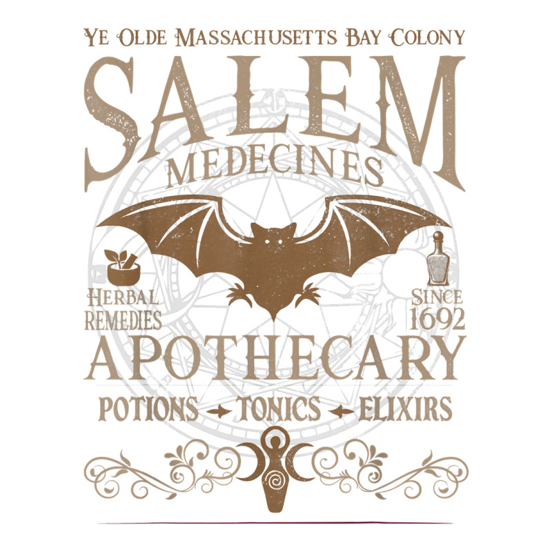 Salem Apothecary Herbalist Witch Wiccan Halloween  Beige T Shirt Crop Top by caroldian | Artistshot